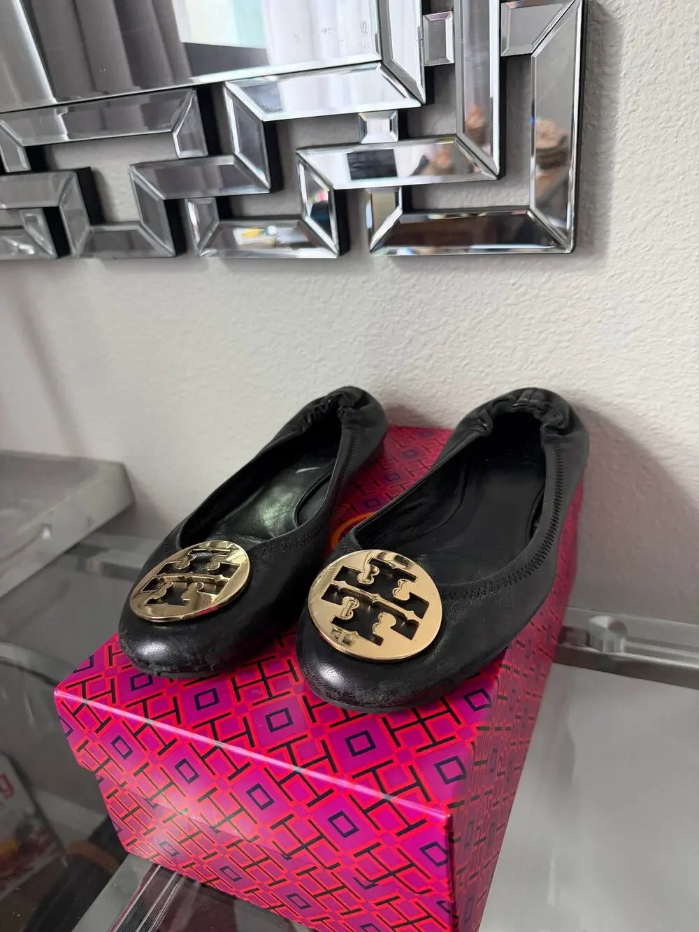 Tory Burch Ballet Flats Size 8.5 Black